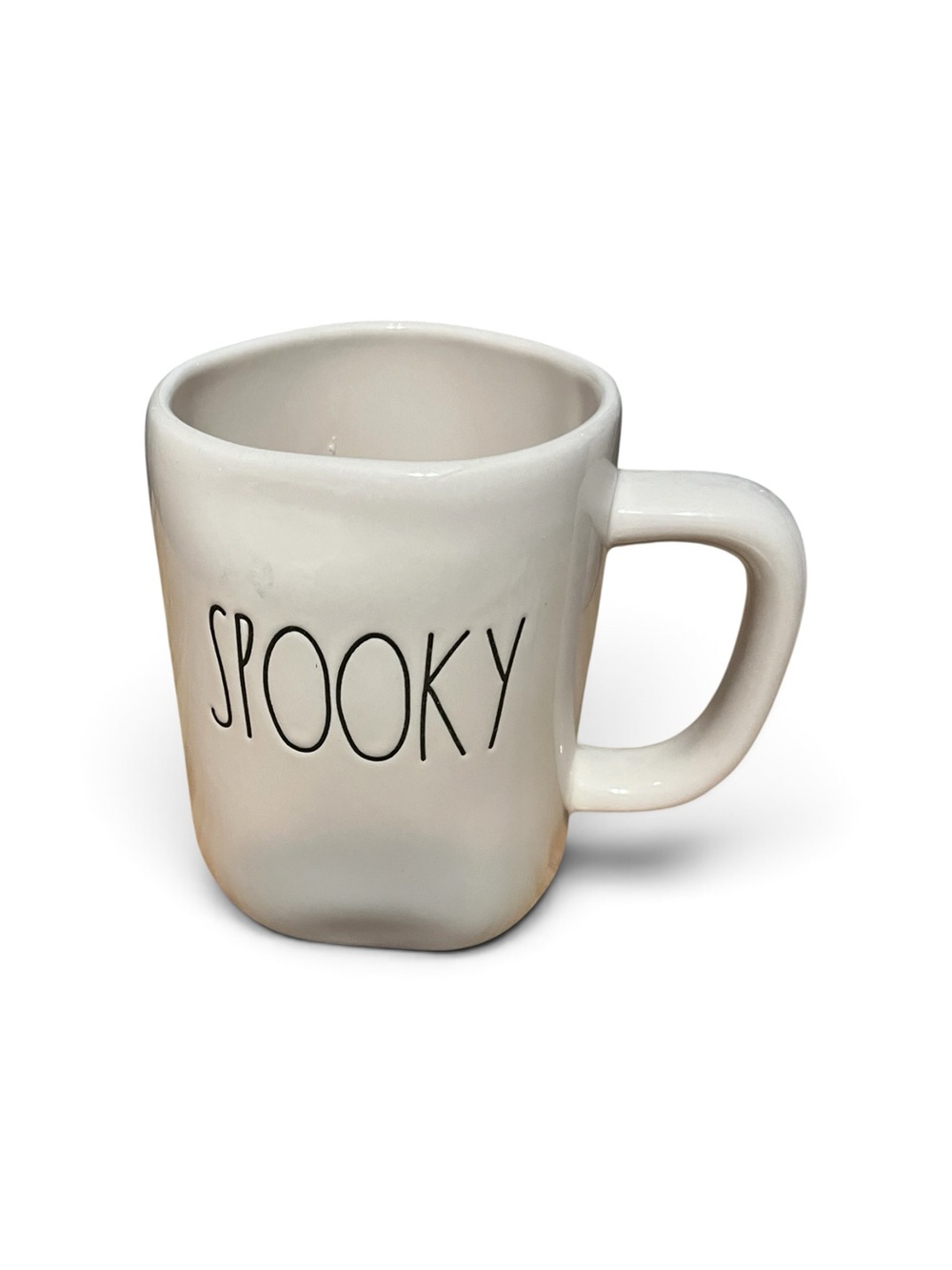 Rae Dunn White 'Spooky' Ceramic Mug
